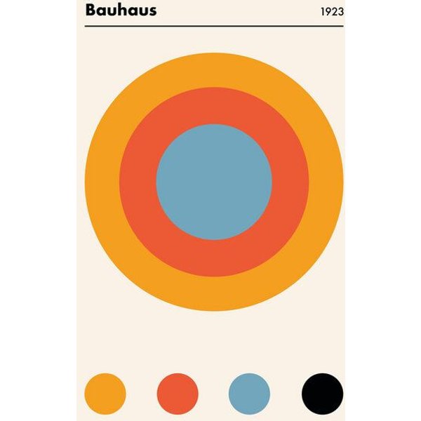 Photocircle Poster / Leinwandbild - Bauhaus 1923 Weimar