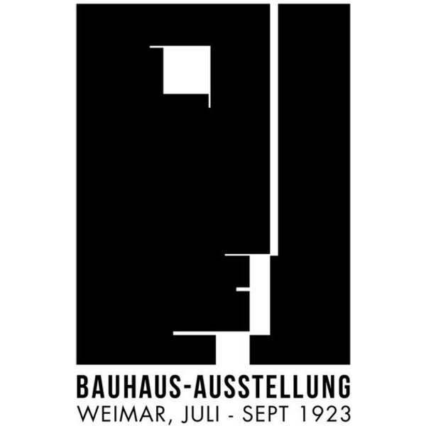 Photocircle Poster / Leinwandbild - Bauhaus-Ausstellung (schwarzweiß)