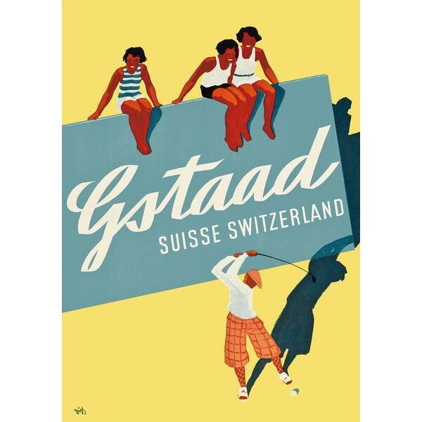 Photocircle Poster / Leinwandbild - Gstaad - Suisse Switzerland