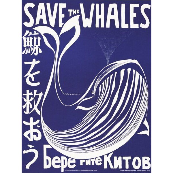 Photocircle Poster / Leinwandbild - Save the whales