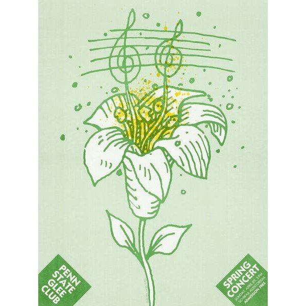 Photocircle Poster / Leinwandbild - Penn State glee club - spring concer