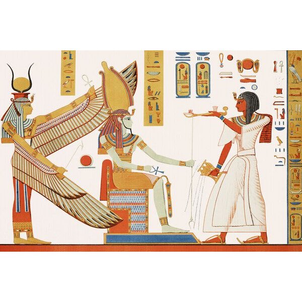 Photocircle Poster / Leinwandbild - Gemälde aus dem Grab von Ramses IV