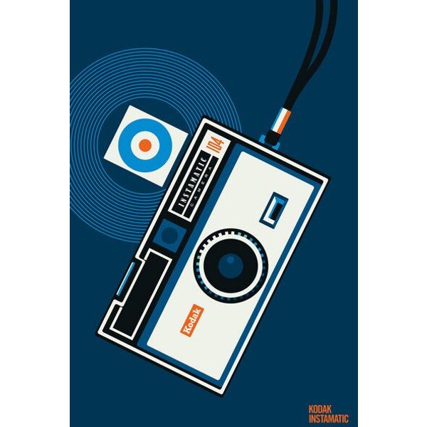 Photocircle Poster / Leinwandbild - Kodak Instamatic