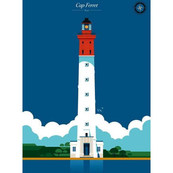 Photocircle Poster / Leinwandbild - Leuchtturm Cape Ferret