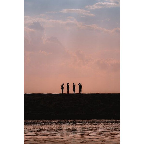 Photocircle Poster / Leinwandbild - Sunset Pondering