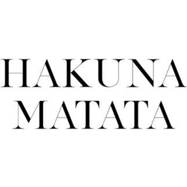 Photocircle Poster / Leinwandbild - Hakuna Matata No3