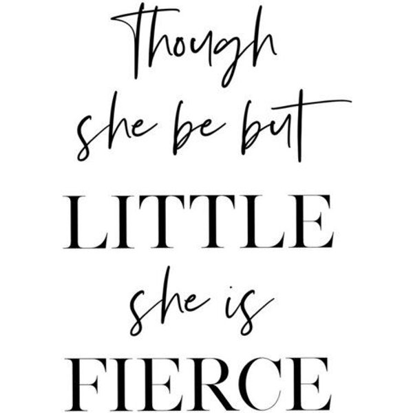 Photocircle Poster / Leinwandbild - She is Fierce No2