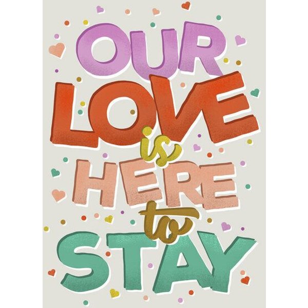 Photocircle Poster / Leinwandbild - Our Love Is Here To Stay