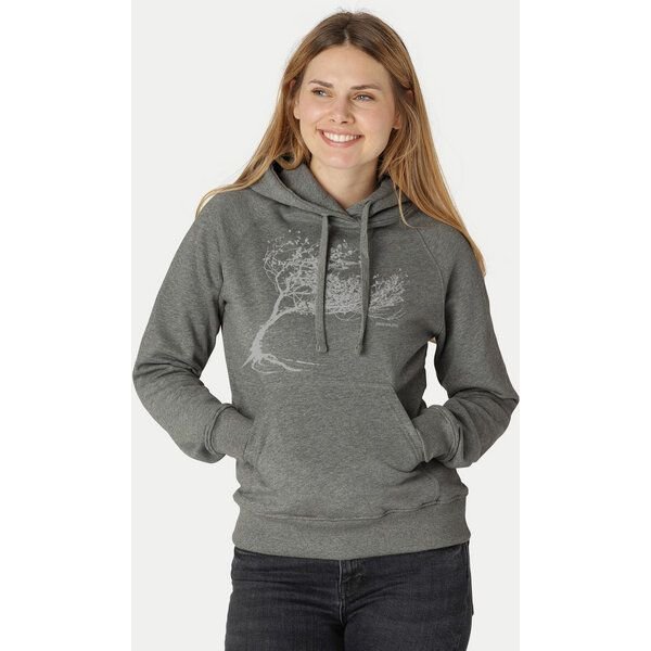 Peaces.bio - handbedruckte Biomode Bio-Damen-Kapuzensweater "Windytree"