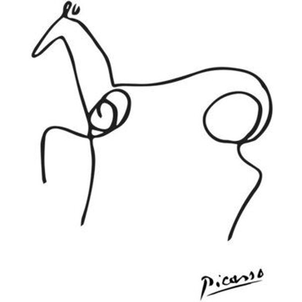 Photocircle Poster / Leinwandbild - Picasso Pferd