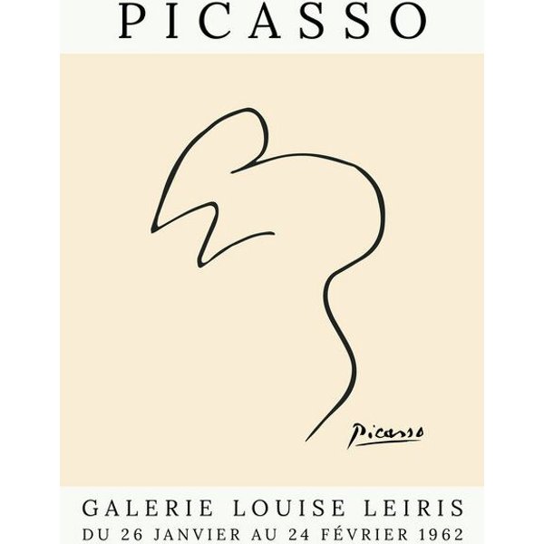Photocircle Poster / Leinwandbild - Picasso Maus – beige