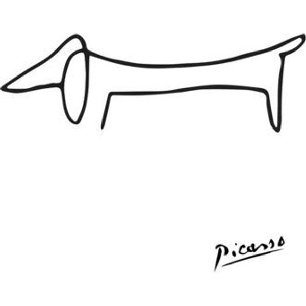 Photocircle Poster / Leinwandbild - Picasso Hund