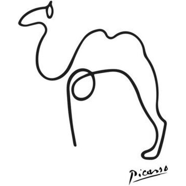 Photocircle Poster / Leinwandbild - Picasso Kamel