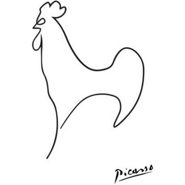 Photocircle Poster / Leinwandbild - Picasso Hahn