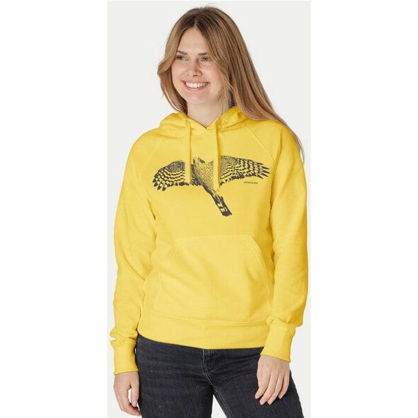 Peaces.bio - handbedruckte Biomode Bio-Hoodie Sperber Damen