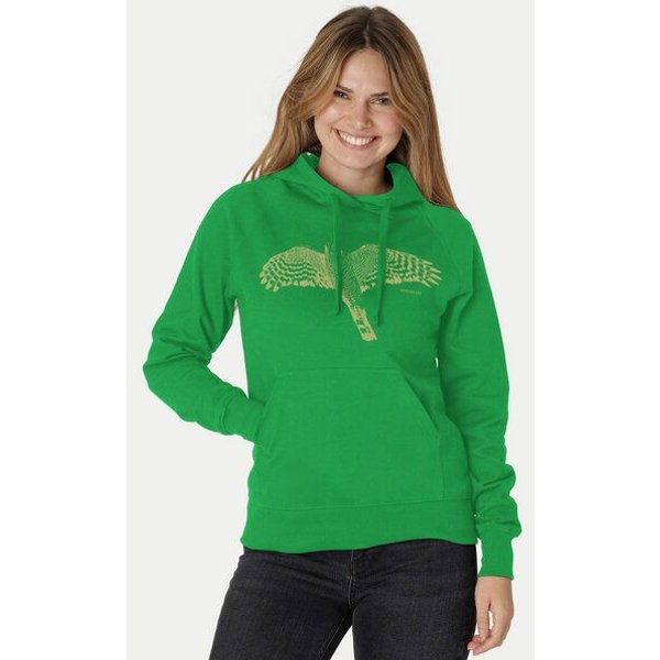 Peaces.bio - handbedruckte Biomode Bio-Hoodie Sperber Damen