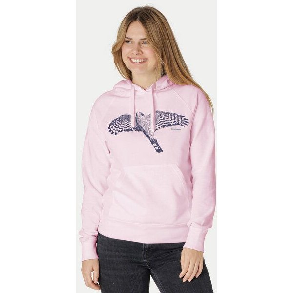 Peaces.bio - handbedruckte Biomode Bio-Hoodie Sperber Damen