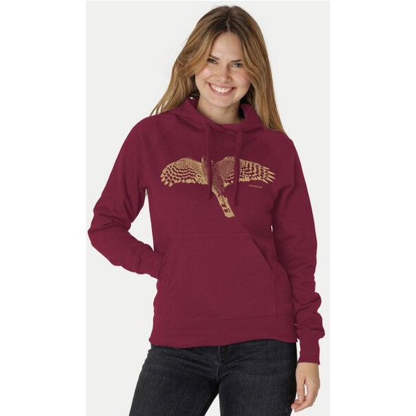 Peaces.bio - handbedruckte Biomode Bio-Hoodie Sperber Damen