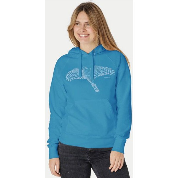 Peaces.bio - handbedruckte Biomode Bio-Hoodie Sperber Damen