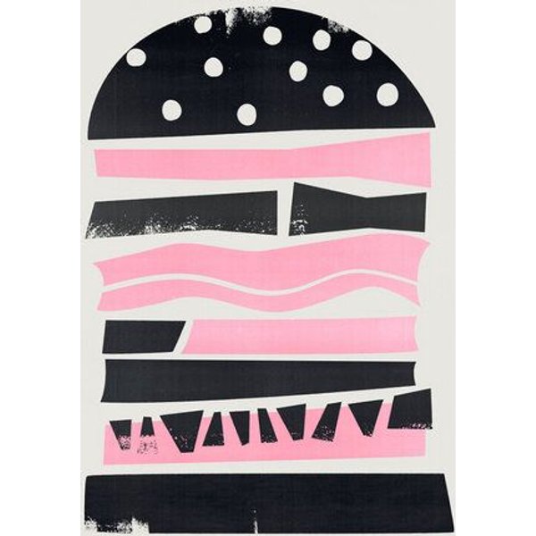 Photocircle Poster / Leinwandbild - Pink Burger