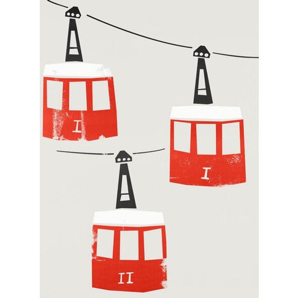 Photocircle Poster / Leinwandbild - Barcelona Cable Cars