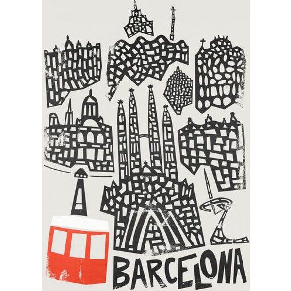 Photocircle Poster / Leinwandbild - Barcelona Cityscape