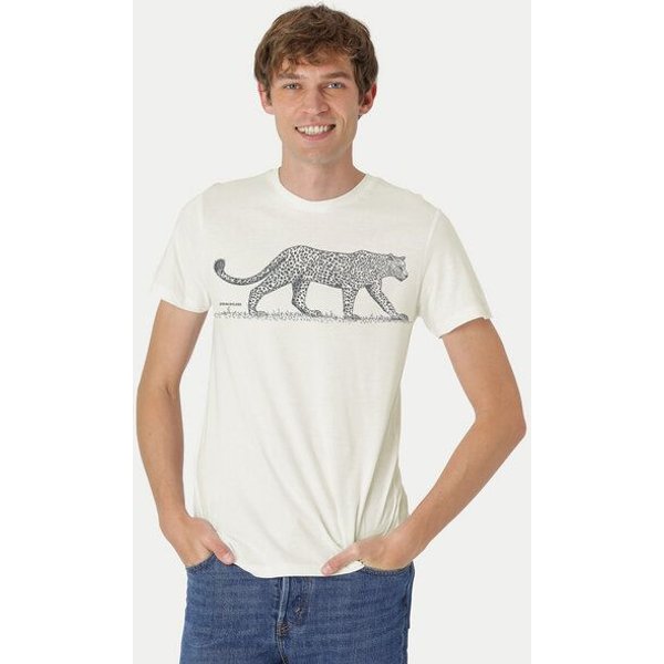 Peaces.bio - handbedruckte Biomode Bio Fit T-Shirt Leopard Herren