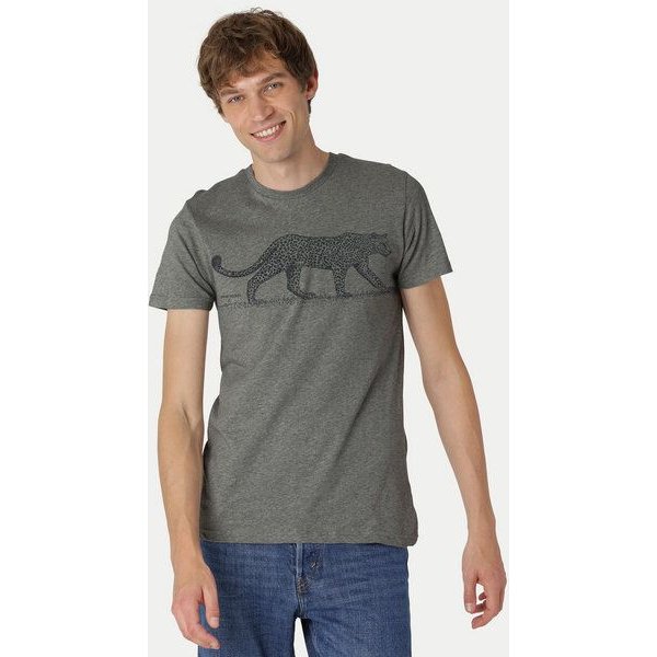 Peaces.bio - handbedruckte Biomode Bio Fit T-Shirt Leopard Herren