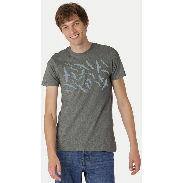 Peaces.bio - handbedruckte Biomode Fit T-Shirt Möwen Herren