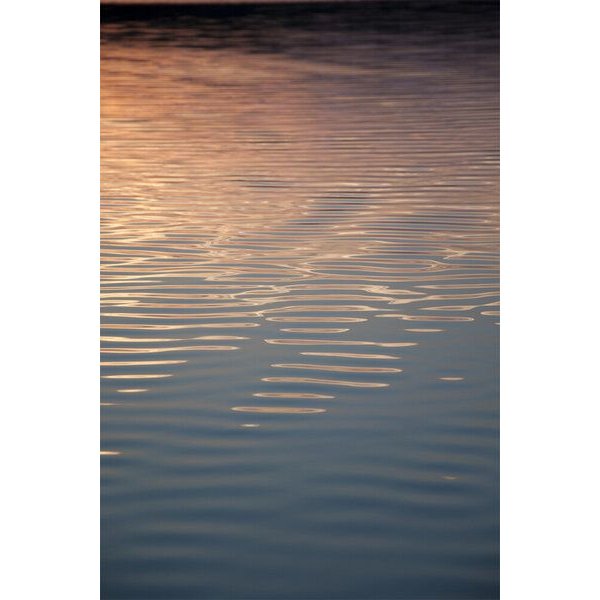 Photocircle Poster / Leinwandbild - Sunset in the water