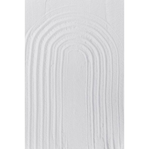 Photocircle Poster / Leinwandbild - white textures 2 - minimal RAINBOW