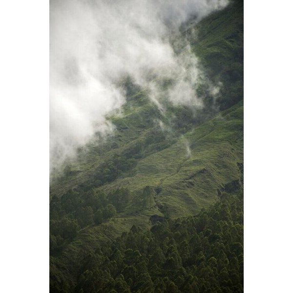 Photocircle Poster / Leinwandbild - hiking through GREENS & CLOUDS