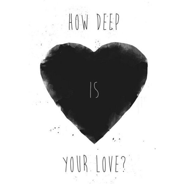 Photocircle Poster / Leinwandbild - How deep is your love?