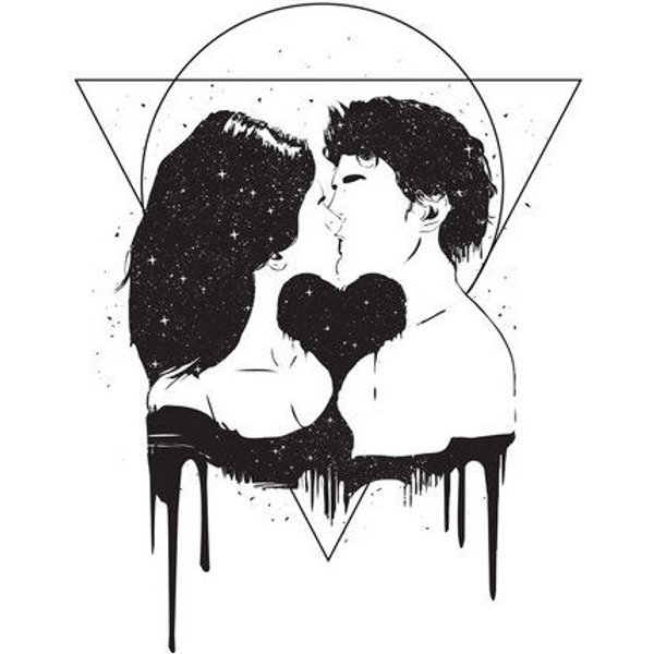 Photocircle Poster / Leinwandbild - Cosmic love