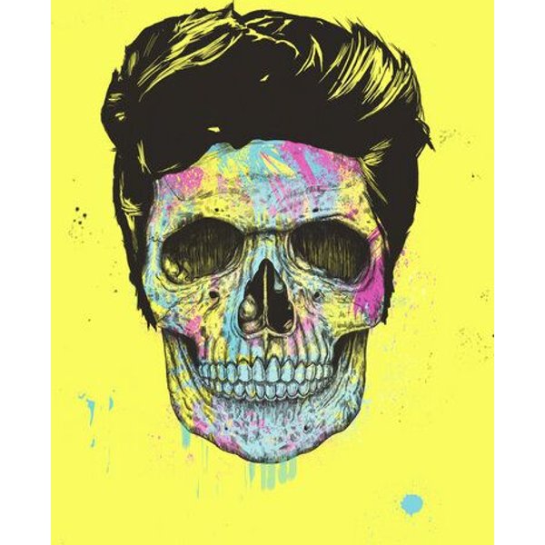 Photocircle Poster / Leinwandbild - Colour your skull