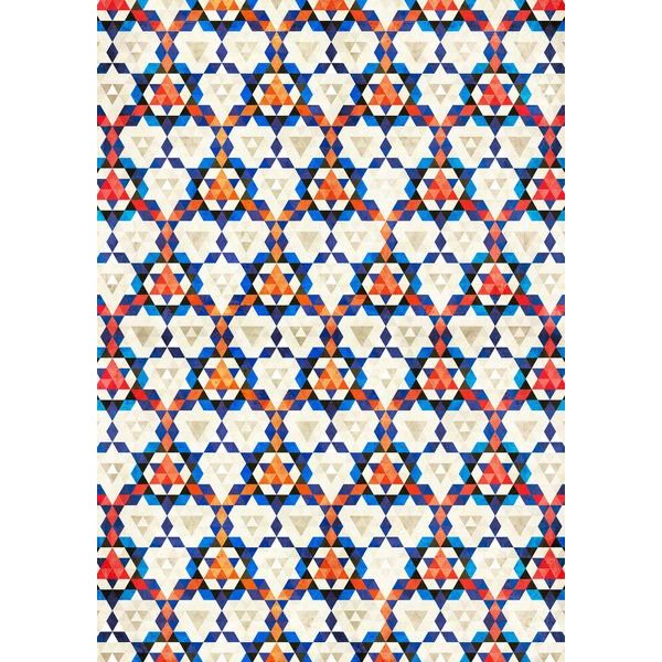 Photocircle Poster / Leinwandbild - Bohemian Moroccan Pattern