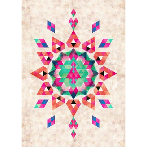 Photocircle Poster / Leinwandbild - Bohemian Kilim Star