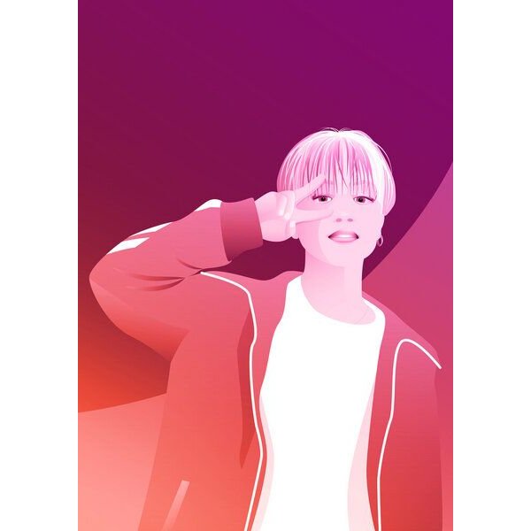 Photocircle Poster / Leinwandbild - Teenager sagt Hi