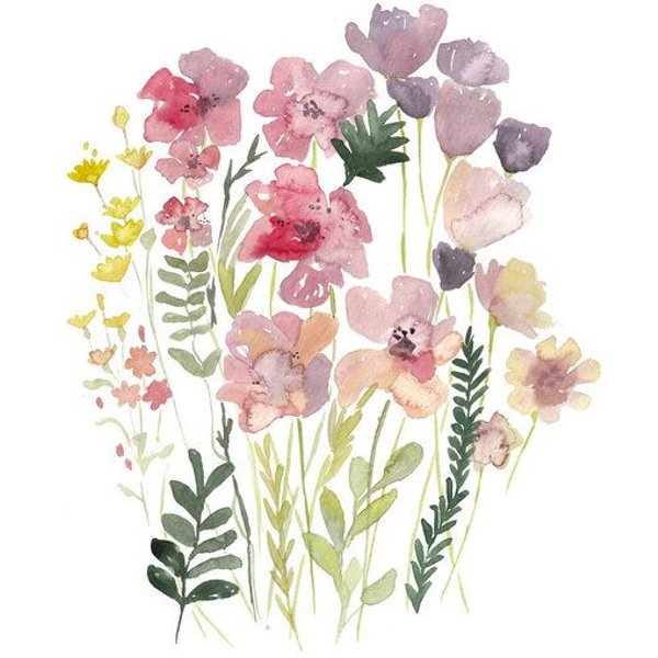 Photocircle Poster / Leinwandbild - Wildblumen Bouquet