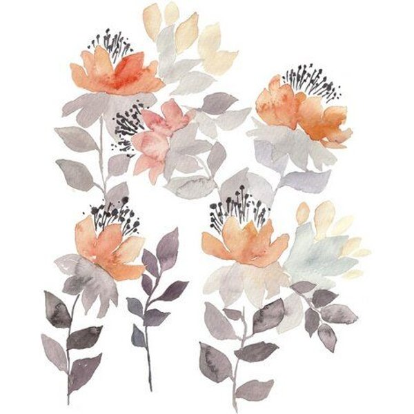 Photocircle Poster / Leinwandbild - Oranger Blumenstrauß