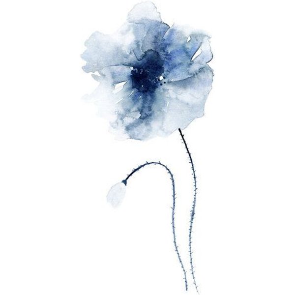Photocircle Poster / Leinwandbild - Blue Poppies No. 1