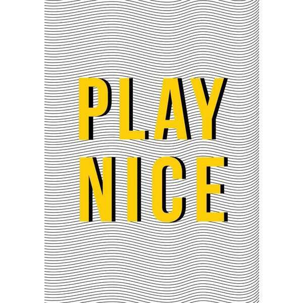 Photocircle Poster / Leinwandbild - Play Nice