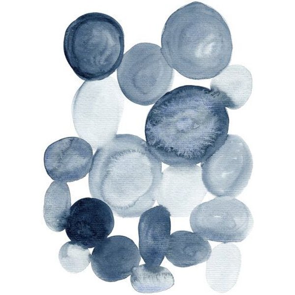 Photocircle Poster / Leinwandbild - Pebbles Watercolor Painting