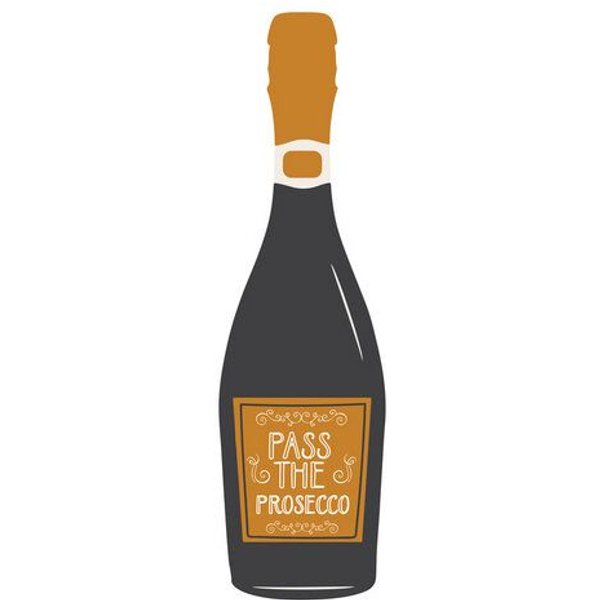 Photocircle Poster / Leinwandbild - Pass The Prosecco