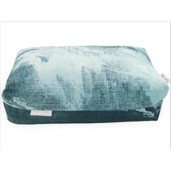 Ames sensibles Makura Kissen, Türkise/Petrol 33 x18x16cm