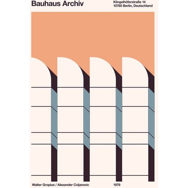 Photocircle Poster / Leinwandbild - Bauhaus Archiv