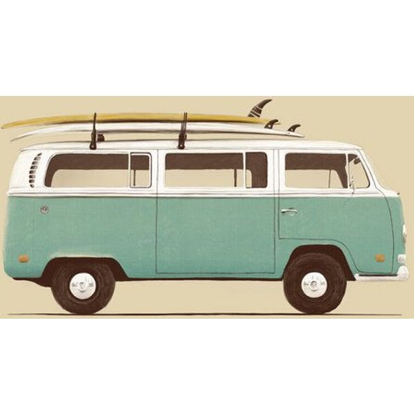 Photocircle Poster / Leinwandbild - Blue Van