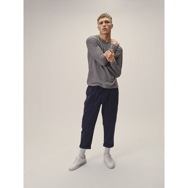 WOTE Herren Streifen-Longsleeve aus Bio-Baumwolle und recyceltem Polyester