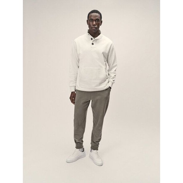 WOTE Herren Stehkragen Sweatshirt aus Bio-Baumwolle