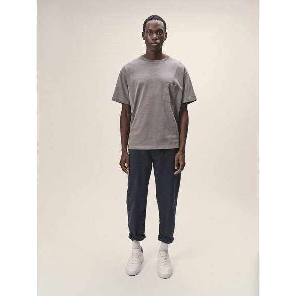 WOTE Herren Oversized T-Shirt aus Bio-Baumwolle mit Brusttasche